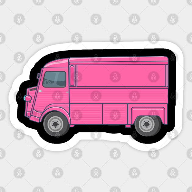 Citroen H Van, Type H, H-Type or HY Illustration Sticker by Boogosh